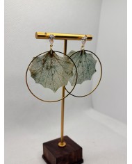 EDICIÓN LIMITADA pendientes artesanos de hoja natural