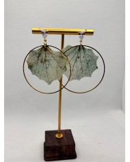 EDICIÓN LIMITADA pendientes artesanos de hoja natural