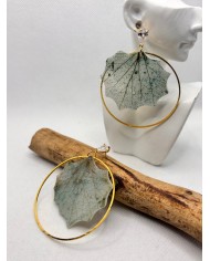 EDICIÓN LIMITADA pendientes artesanos de hoja natural