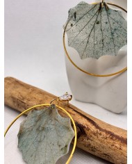 EDICIÓN LIMITADA pendientes artesanos de hoja natural