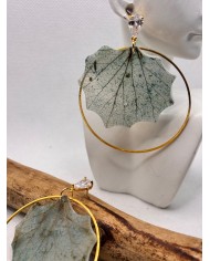 EDICIÓN LIMITADA pendientes artesanos de hoja natural