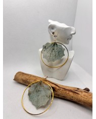 EDICIÓN LIMITADA pendientes artesanos de hoja natural