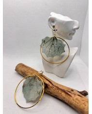 EDICIÓN LIMITADA pendientes artesanos de hoja natural