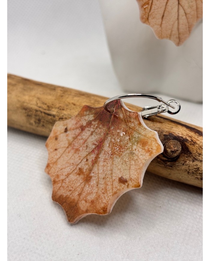 EDICIÓN LIMITADA pendientes artesanos de hoja natural