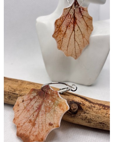 EDICIÓN LIMITADA pendientes artesanos de hoja natural