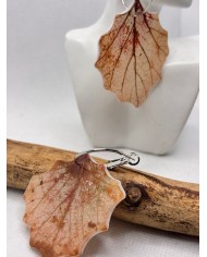 EDICIÓN LIMITADA pendientes artesanos de hoja natural