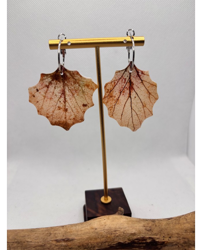 EDICIÓN LIMITADA pendientes artesanos de hoja natural