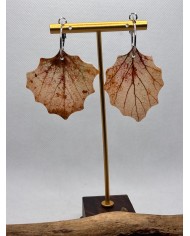 EDICIÓN LIMITADA  pendientes artesanos de hoja natural