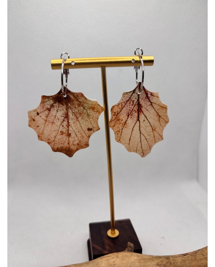 EDICIÓN LIMITADA pendientes artesanos de hoja natural
