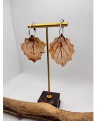 EDICIÓN LIMITADA pendientes artesanos de hoja natural