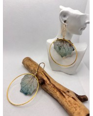 EDICIÓN LIMITADA  pendientes artesanos de hoja natural