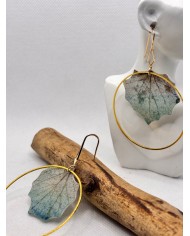 EDICIÓN LIMITADA  pendientes artesanos de hoja natural