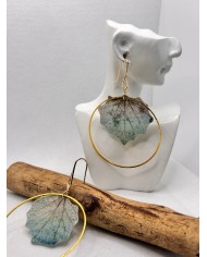 EDICIÓN LIMITADA  pendientes artesanos de hoja natural