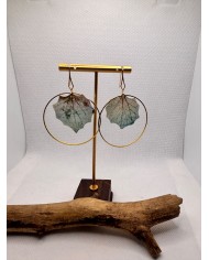 EDICIÓN LIMITADA  pendientes artesanos de hoja natural