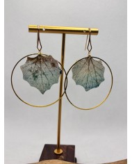 EDICIÓN LIMITADA  pendientes artesanos de hoja natural