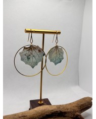 EDICIÓN LIMITADA  pendientes artesanos de hoja natural