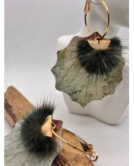 EDICIÓN LIMITADA pendientes artesanos de hoja natural