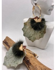 EDICIÓN LIMITADA pendientes artesanos de hoja natural