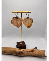 EDICIÓN LIMITADA pendientes de álamo natural artesanos