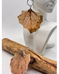 EDICIÓN LIMITADA pendientes de álamo natural artesanos