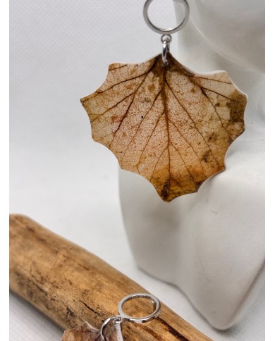 EDICIÓN LIMITADA pendientes de álamo natural artesanos