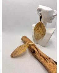 EDICIÓN LIMITADA pendientes artesanos de hoja natural