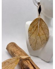 EDICIÓN LIMITADA pendientes artesanos de hoja natural