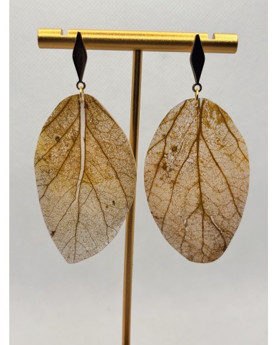 EDICIÓN LIMITADA pendientes artesanos de hoja natural