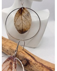 EDICIÓN ESPECIAL pendientes artesanos de hoja natural