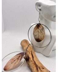 EDICIÓN ESPECIAL pendientes artesanos de hoja natural