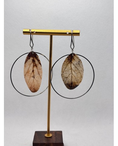 EDICIÓN ESPECIAL pendientes artesanos de hoja natural