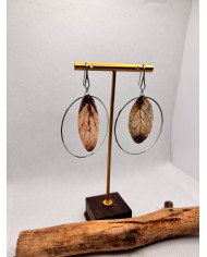 EDICIÓN ESPECIAL pendientes artesanos de hoja natural