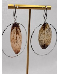 EDICIÓN ESPECIAL pendientes artesanos de hoja natural