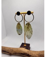 EDICIÓN LIMITADA pendientes artesanos de hoja natural