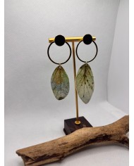 EDICIÓN LIMITADA pendientes artesanos de hoja natural