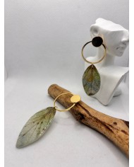 EDICIÓN LIMITADA pendientes artesanos de hoja natural