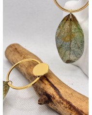 EDICIÓN LIMITADA pendientes artesanos de hoja natural