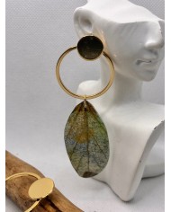 EDICIÓN LIMITADA pendientes artesanos de hoja natural