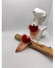 EDICIÓN LIMITADA pendientes artesanos de hoja natural