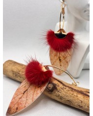 EDICIÓN LIMITADA pendientes artesanos de hoja natural