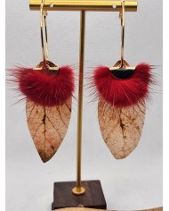 EDICIÓN LIMITADA pendientes artesanos de hoja natural