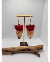 EDICIÓN LIMITADA pendientes artesanos de hoja natural