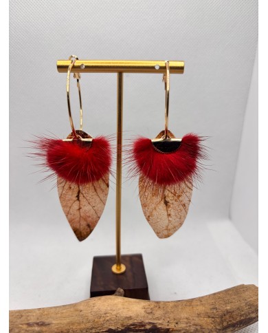 EDICIÓN LIMITADA pendientes artesanos de hoja natural