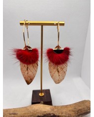 EDICIÓN LIMITADA pendientes artesanos de hoja natural