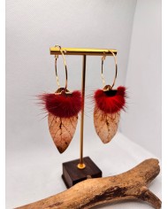 EDICIÓN LIMITADA pendientes artesanos de hoja natural