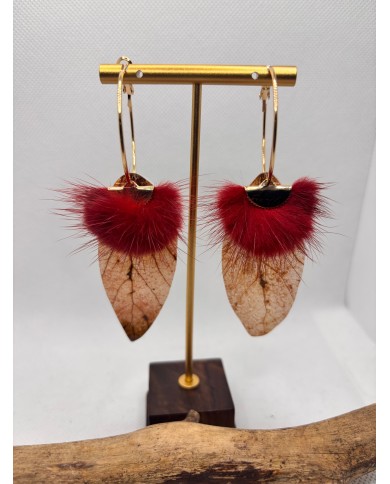 EDICIÓN LIMITADA pendientes artesanos de hoja natural