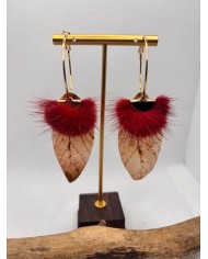 EDICIÓN LIMITADA pendientes artesanos de hoja natural