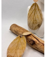 EDICIÓN LIMITADA pendientes artesanos de hoja natural