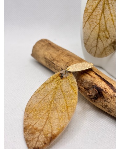 EDICIÓN LIMITADA pendientes artesanos de hoja natural