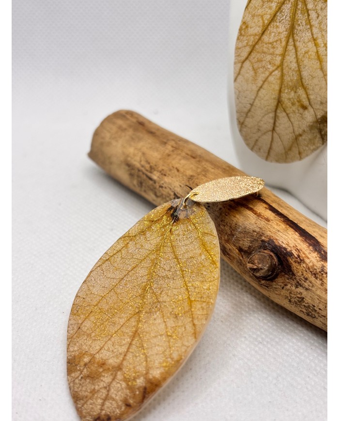 EDICIÓN LIMITADA pendientes artesanos de hoja natural